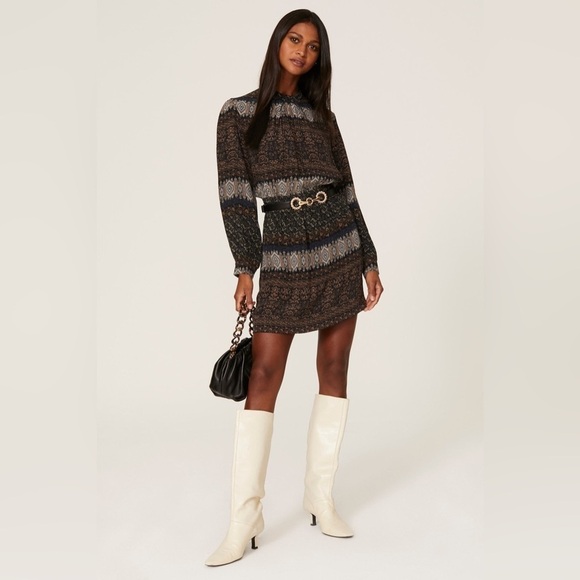 Vanessa Bruno Santana Printed Dress Size 8/ EUR 40 - Picture 1 of 16